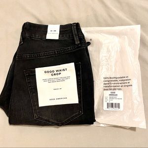 NWT Good American Waist Crop Jeans